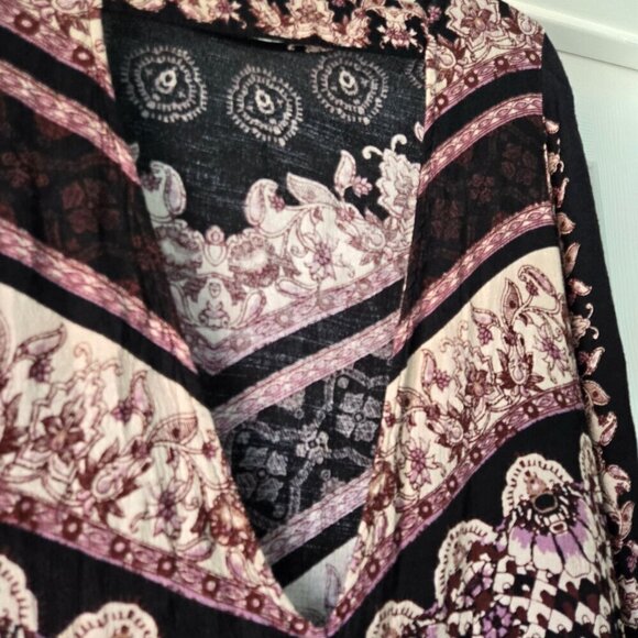 Free People Smooth Talker Open Back Flounce Hem Purple Tunic Dress Size S - Picture 6 of 9